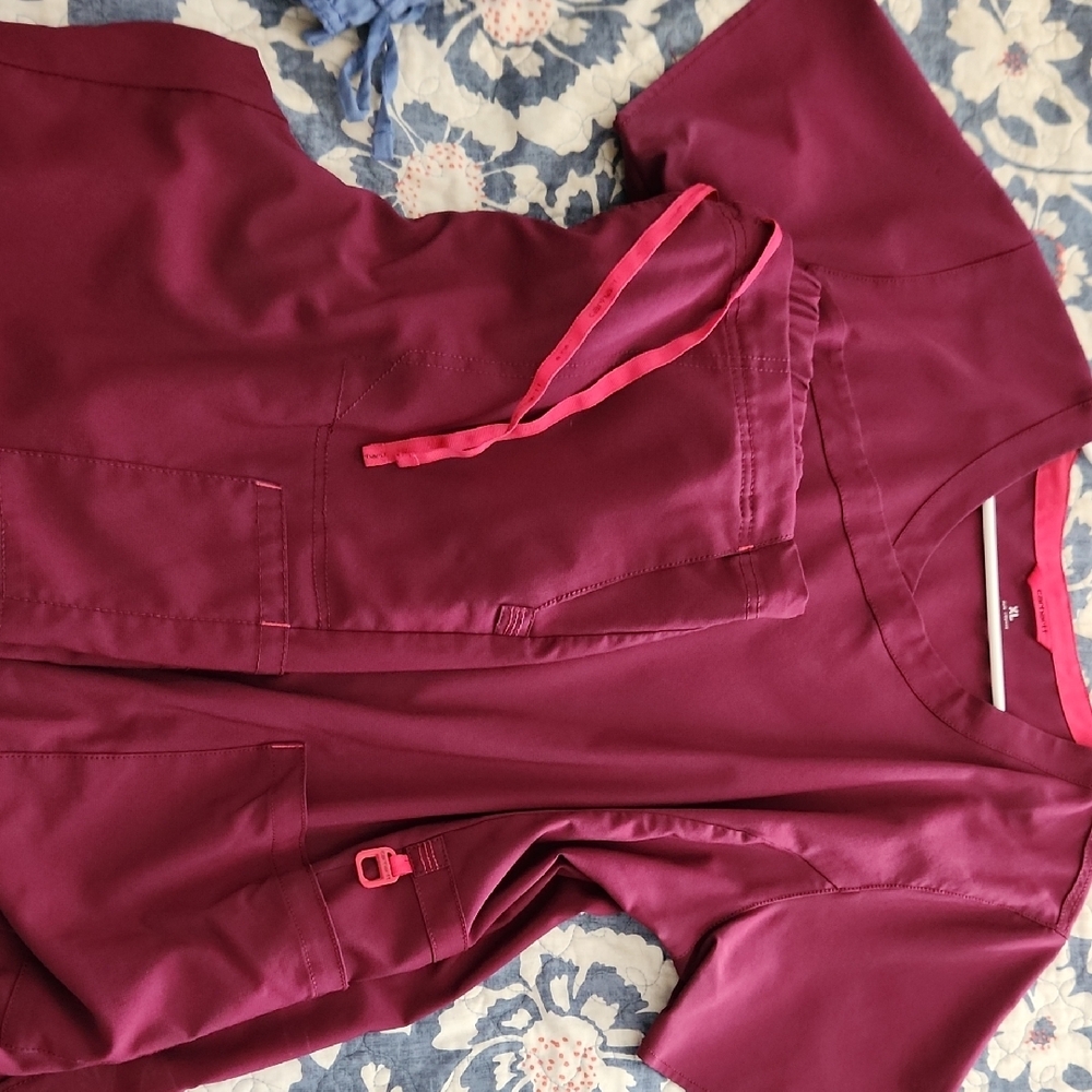Carhartt Red Jumpsuit with Luxurious Sheen and Relaxed Fit